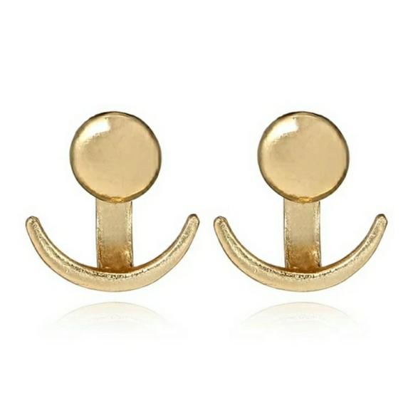 LAST ONE!! Gold Jacket Styled Earrings - Picture 4 of 5